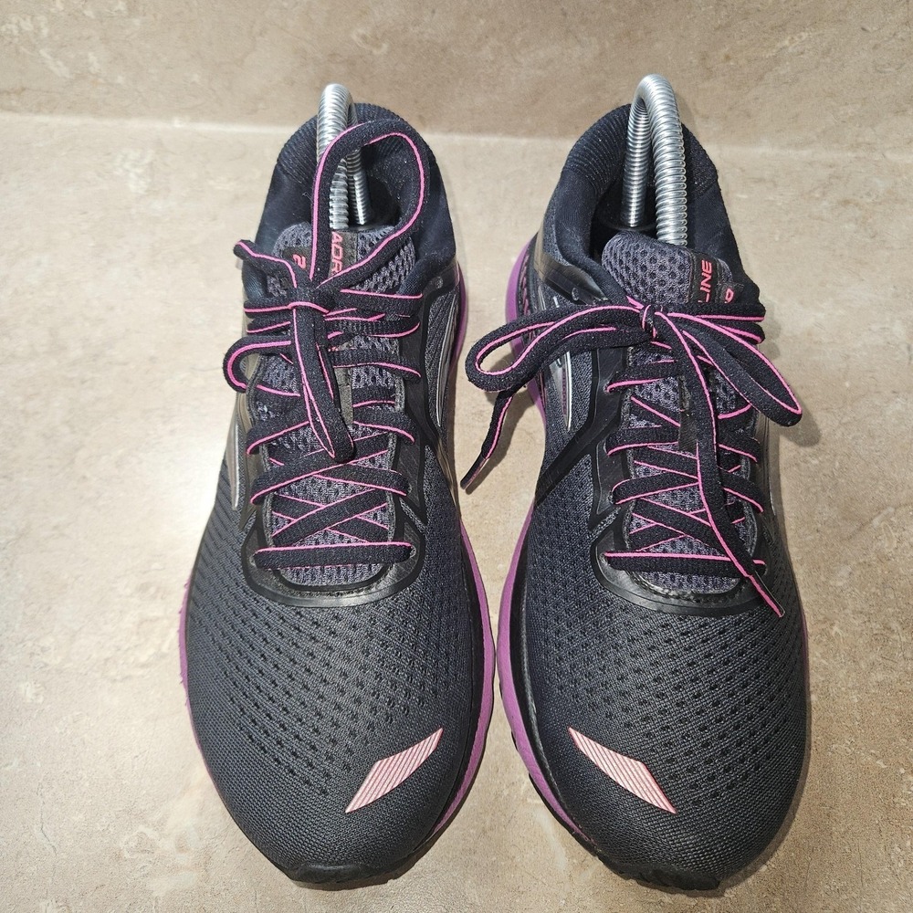 Brooks Adrenaline GTS 20 Shoes Women 8 Black Pink Running Sneakers Support - Picture 9 of 12